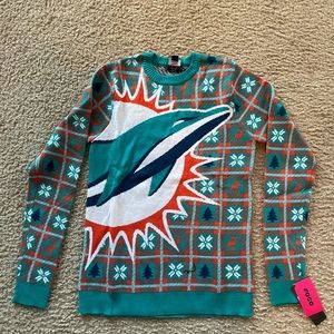 Brand New Miami Dolphins Ugly Sweater